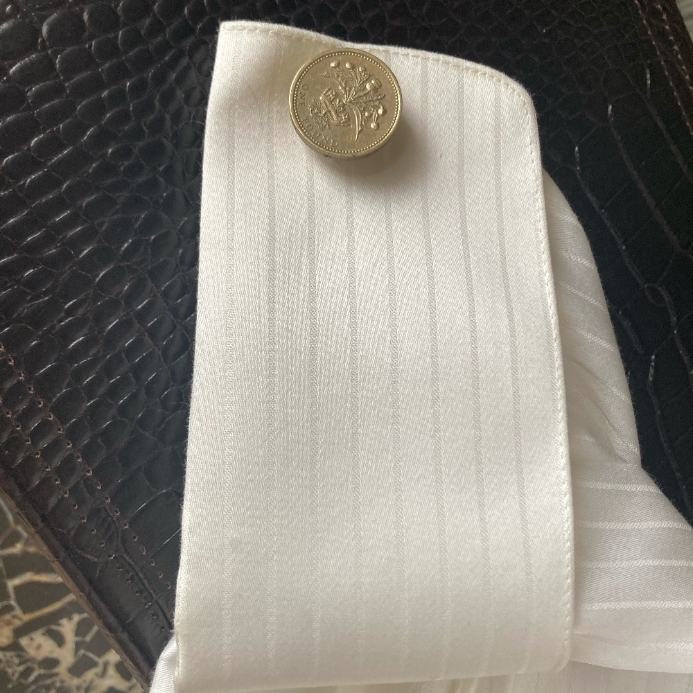 ScotlandWorld Cup Series Thistle Pound Coin Cufflinks  Worhd Cup win 13 June. - Picture 7 of 9